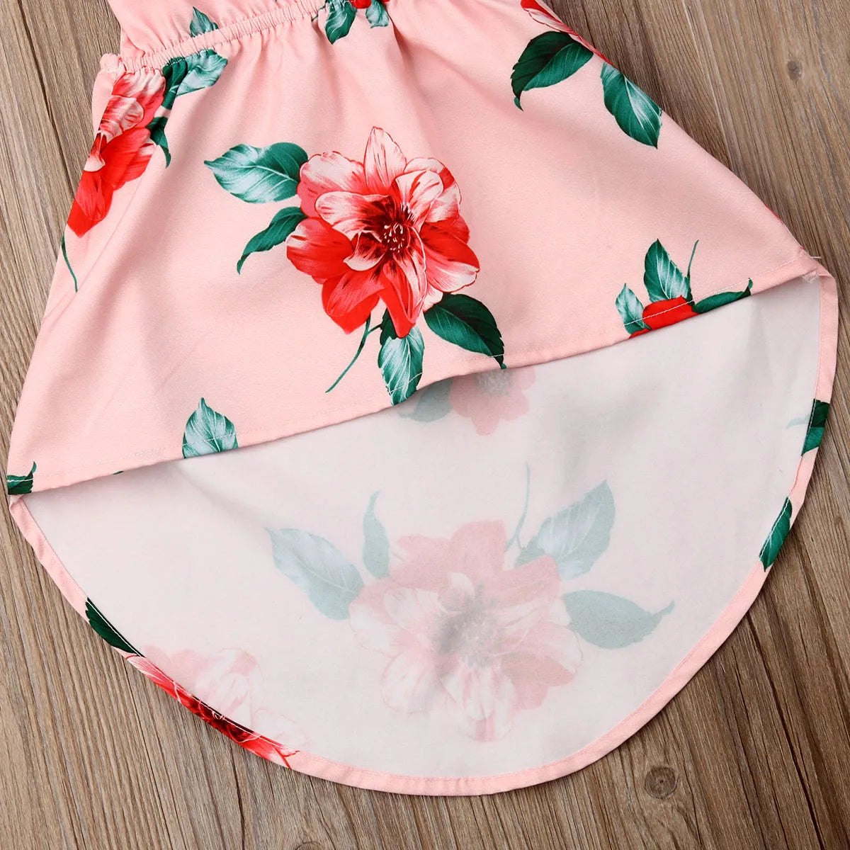 Floral Backless Baby Girl Summer Dress