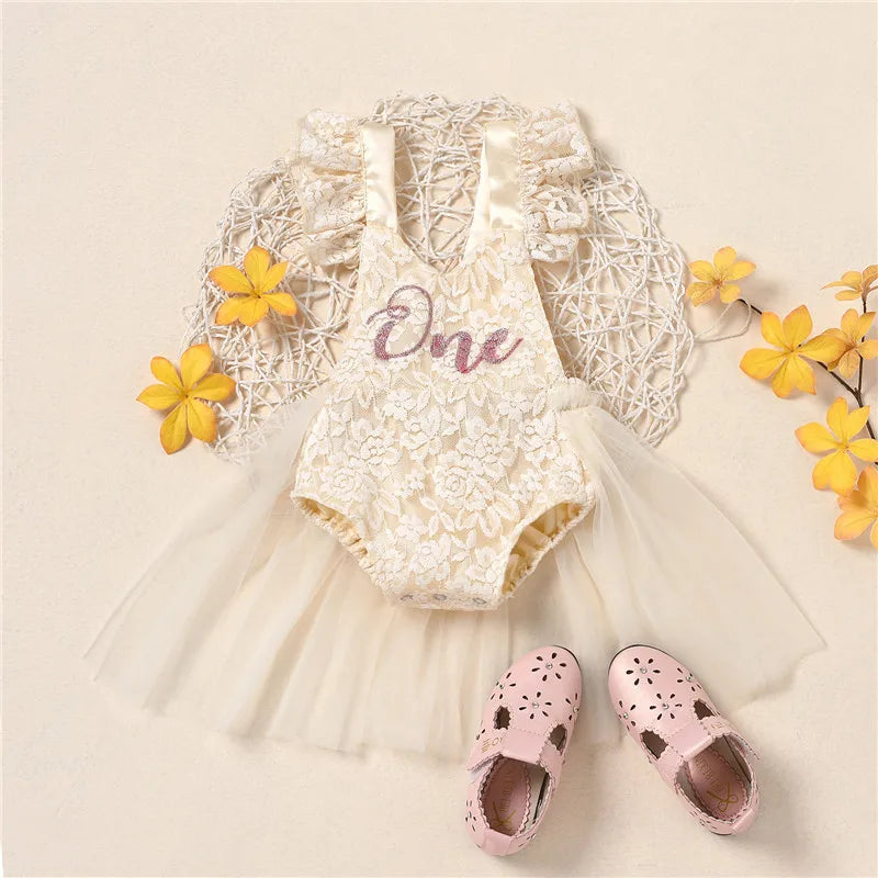 Lace Tulle Baby Girl Party Dress