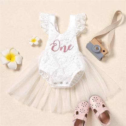 Lace Tulle Baby Girl Party Dress
