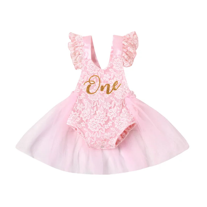 Lace Tulle Baby Girl Party Dress