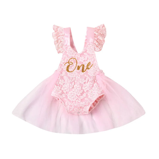 Lace Tulle Baby Girl Party Dress