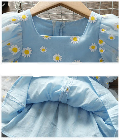 Floral Embroidered Baby Girl Summer Dress