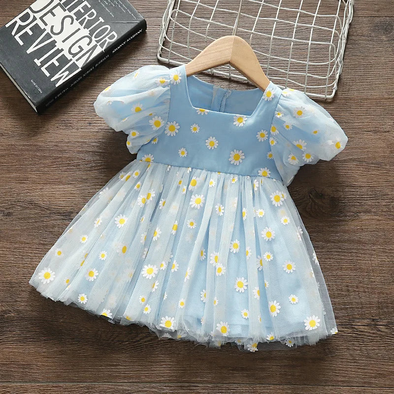Floral Embroidered Baby Girl Summer Dress