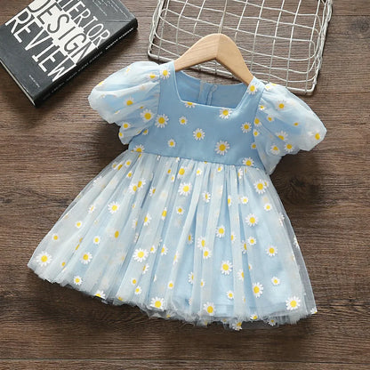 Floral Embroidered Baby Girl Summer Dress