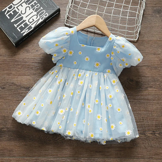 Floral Embroidered Baby Girl Summer Dress