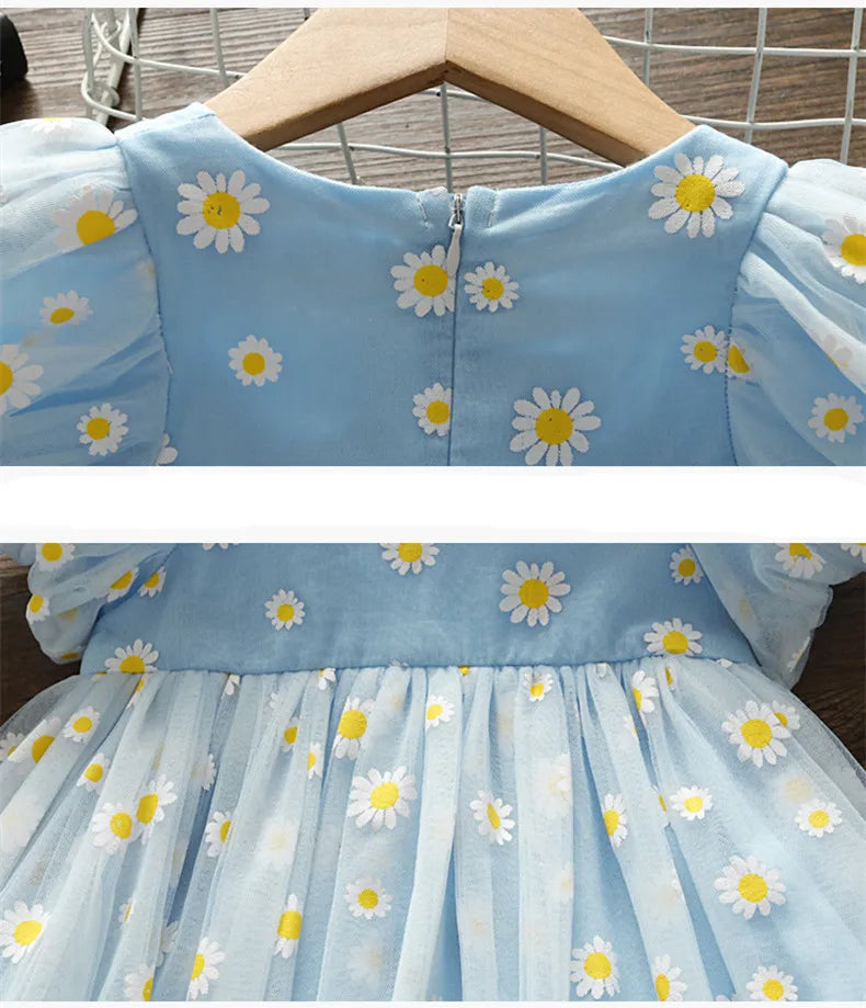 Floral Embroidered Baby Girl Summer Dress