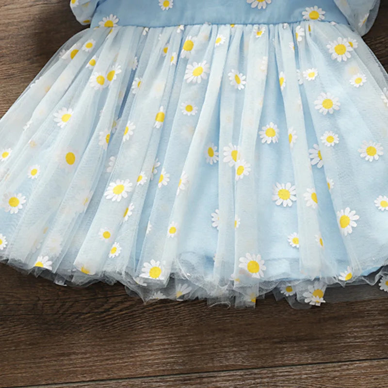 Floral Embroidered Baby Girl Summer Dress