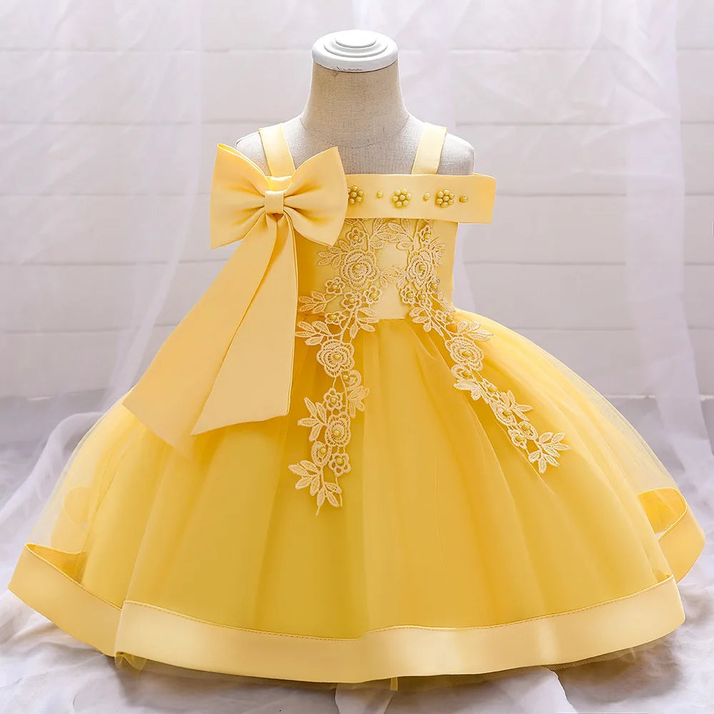 Baby Girl Bow Princess Party Dress