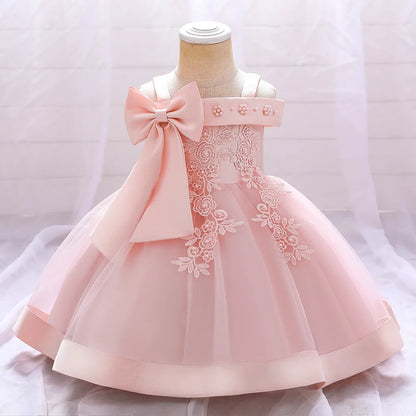 Baby Girl Bow Princess Party Dress