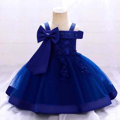 Baby Girl Bow Princess Party Dress