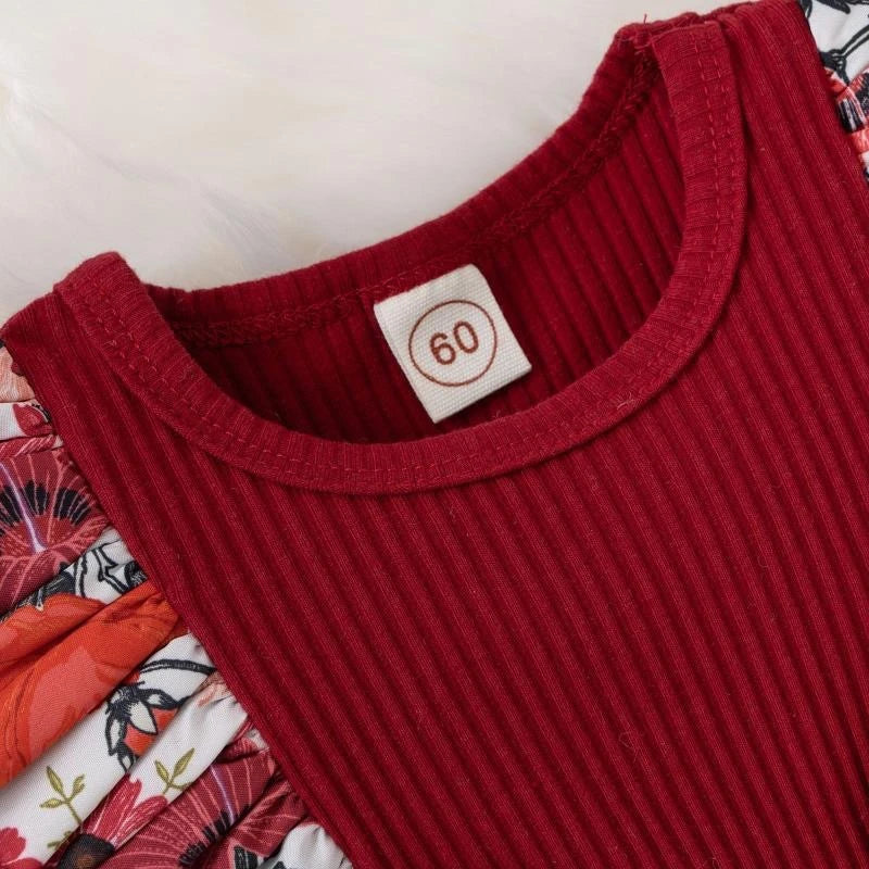 Floral Baby Girl Cotton Dress Set