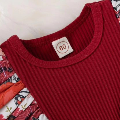 Floral Baby Girl Cotton Dress Set